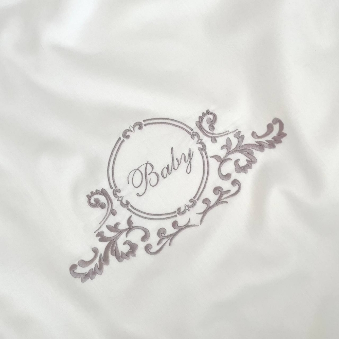 Set lenjerie de schimb pentru patut bebe 3 piese Baby King gri (4)